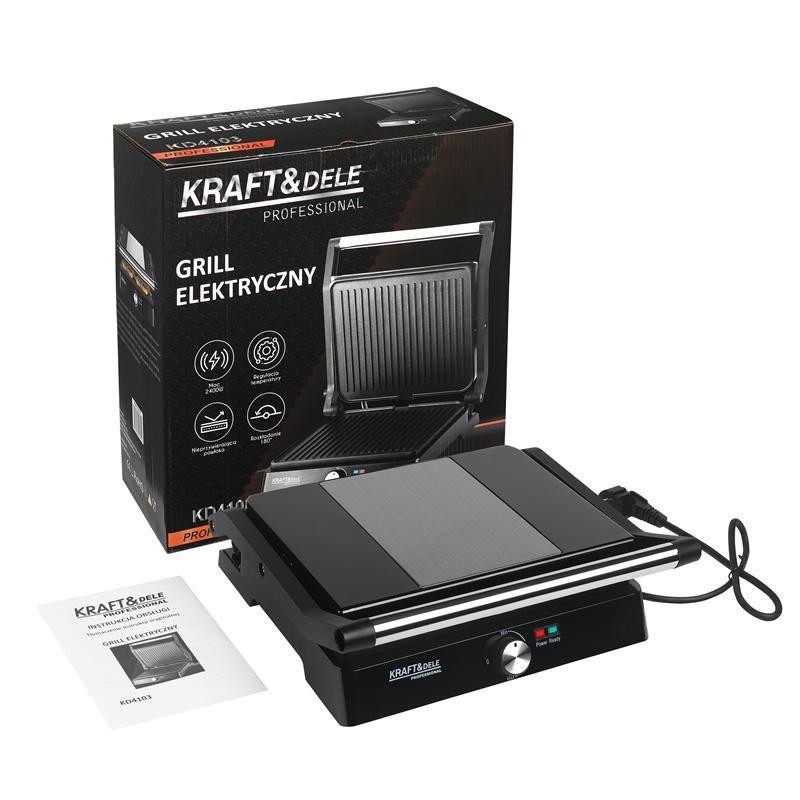 Електрогриль потужністю 2400 Вт Kraft & Dele KD4103 Київ - фото 8
