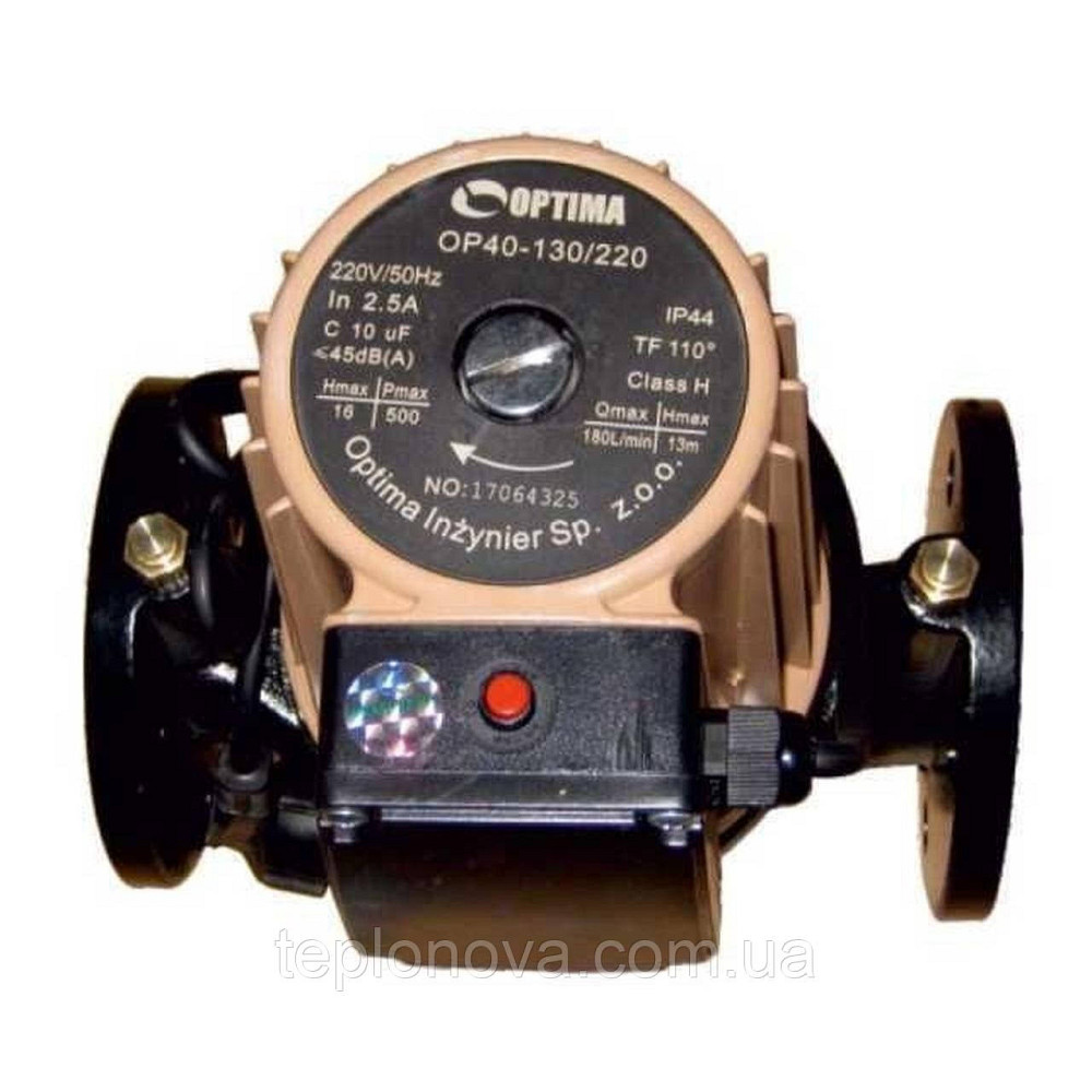 Насос циркуляційний фланцевий Optima OP40-130 220 мм + кабель із виделкою! Чернівці - фото 5