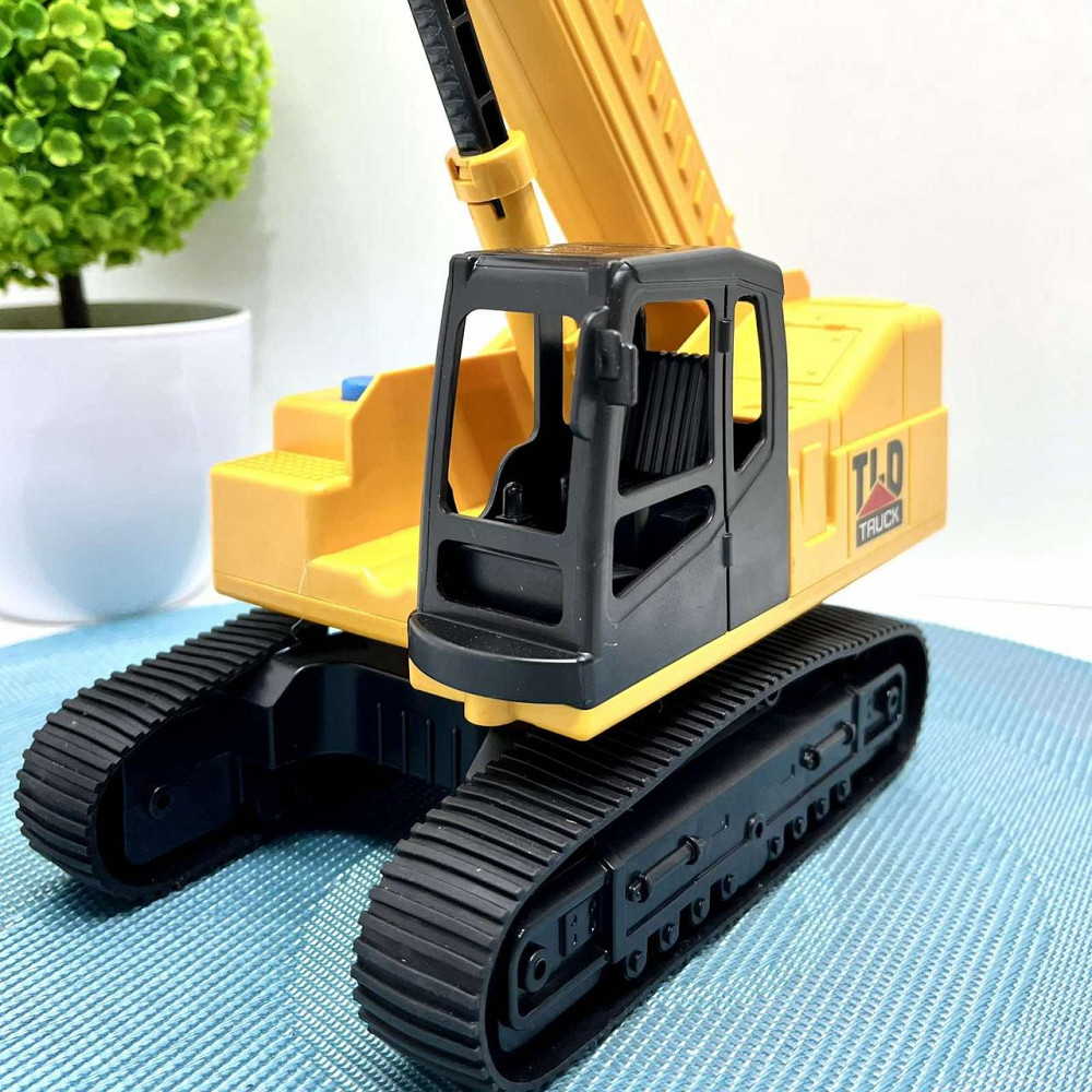 Кран спецтехніка звук світло рухомі деталі 32см Жовто-чорний (584-1-2) Чернігів - фото 8