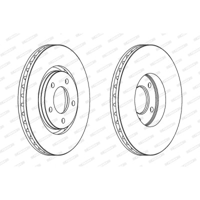Гальмівний диск FERODO DDF1372 Вінниця - фото 1