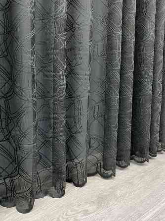 Тюль жакард колір графітовий 1974т Київ