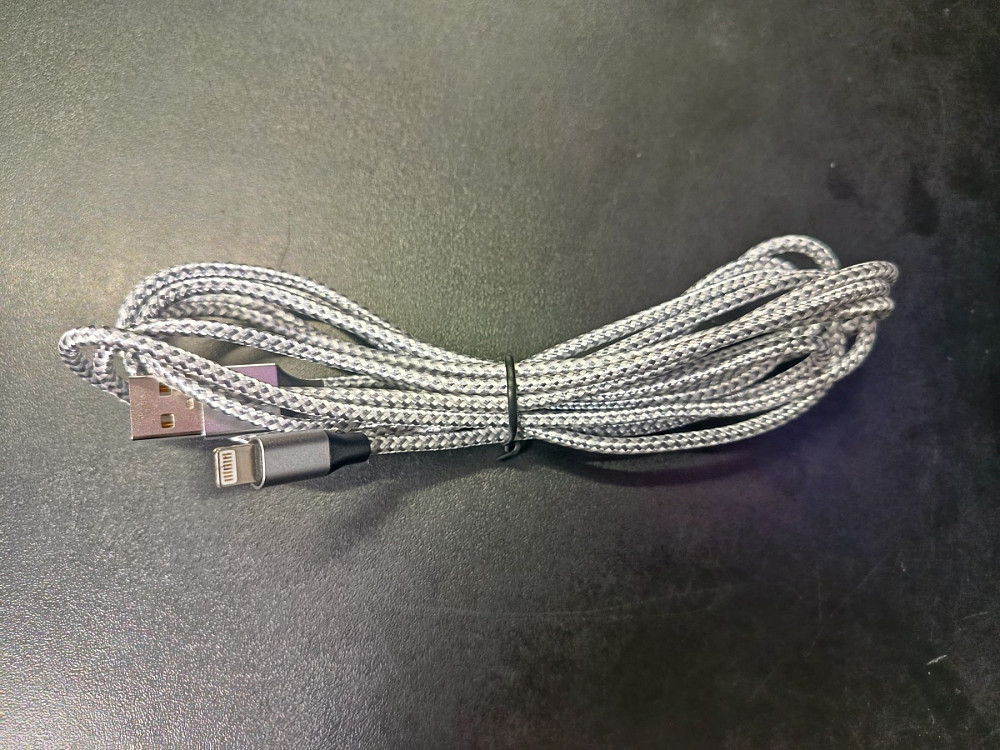 Кабель ZNBTCY USB – Lightning 3м Луцк - изображение 1