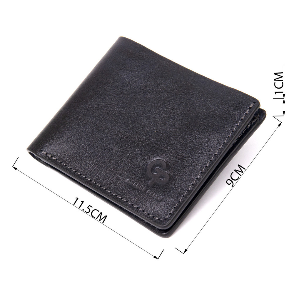 Портмоне з натуральної шкіри GRANDE PELLE 11462 Чорний Київ - фото 8