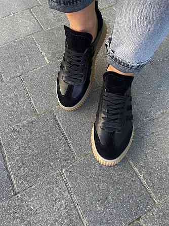 Dino Vittorio Кеди жіночі Dino Vittorio чорні шкіра+замша розмір 37-40 (5431) Коломия