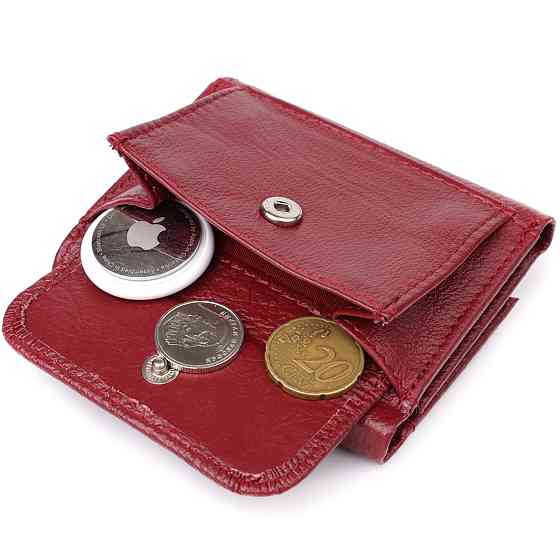 Миниатюрный женский кошелек из натуральной кожи ST Leather 23082 Бордовый Киев