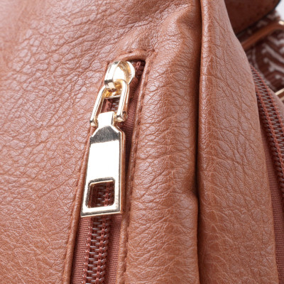 Сумка Vintage Жіноча через плече з отвором для навушників з екошкіри Руда (22789) Вінниця - фото 11