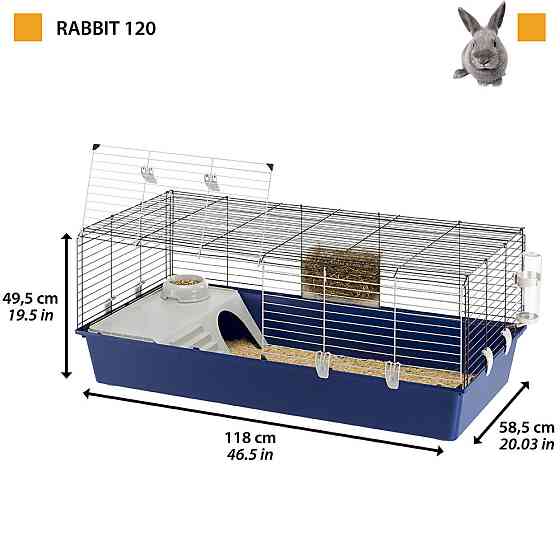 Велика клітка для кроликів і морських свинок Ferplast Rabbit 120 (Ферпласт Реббіт 120) Запоріжжя