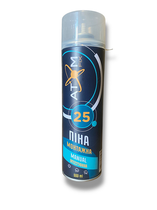 Пена монтажная manual TM AtomFix 500 мл Харьков - изображение 1