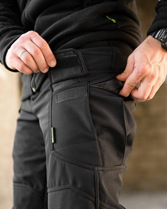 Зимові тактичні штани софтшел REVISION чорні ПП7968 Одеса - фото 5