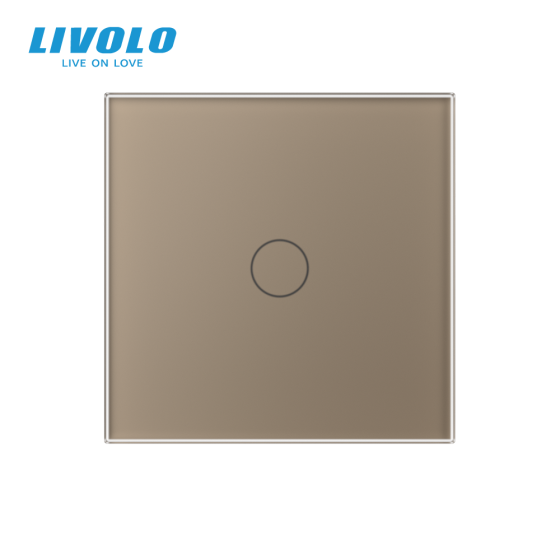 LIVOLO Сенсорний диммер 1 сенсор LIVOLO золото матове скло Коломия