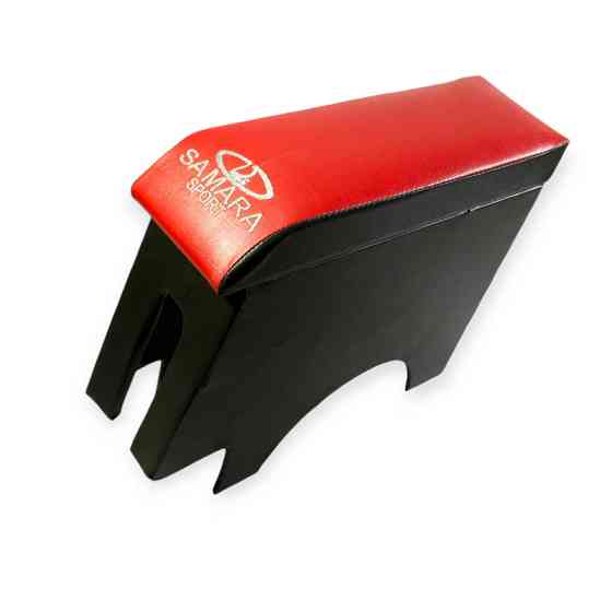 Подлокотник ваз 2108-09 красный с вышивкой maxi (кожзам) Мукачево