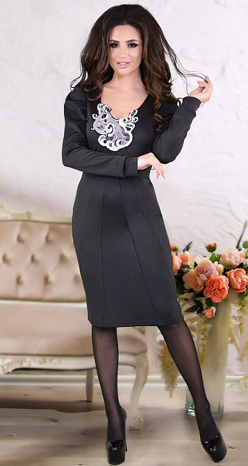 Нарядное черное платье (48) Киев - изображение 2