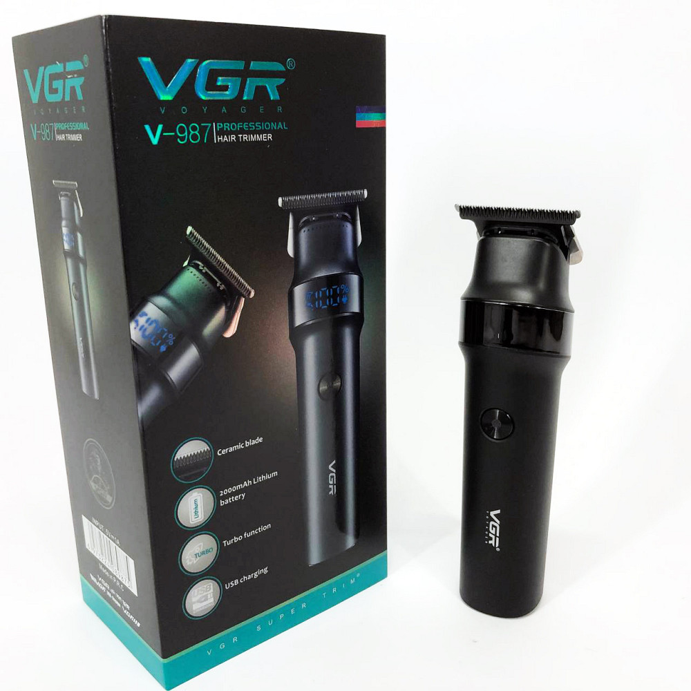Машинка для стрижки з насадками бездротова VGR V-987, Машинка для стрижки волосся з мотором VL-23 Львів - фото 16
