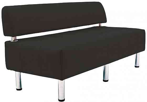 Диван Flay Office двійка зі спинкою 1550х650х750 Чорний Київ