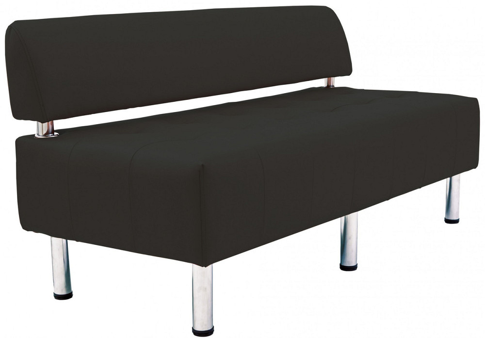 Диван Flay Office двійка зі спинкою 1550х650х750 Чорний Київ - фото 2