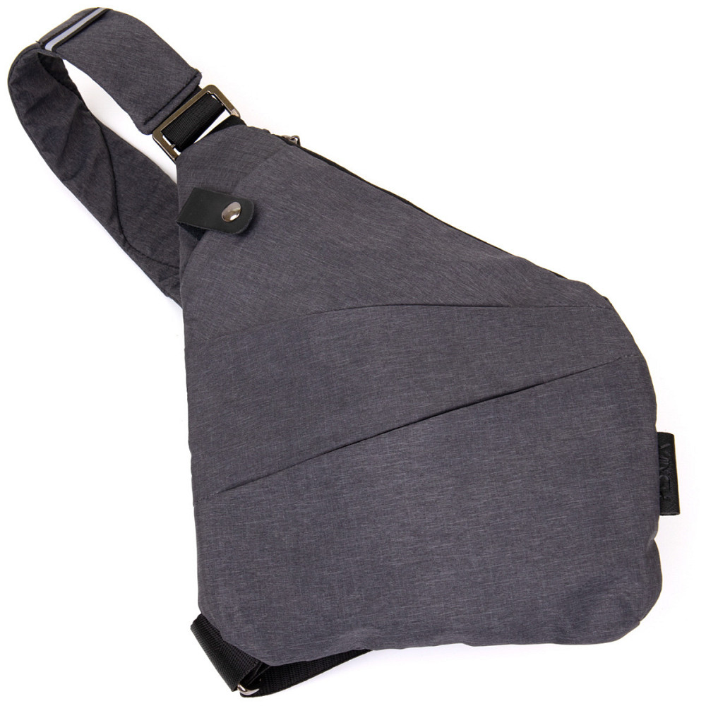 Сумка слинг нейлоновая Vintage 20558 Серая Киев - изображение 3