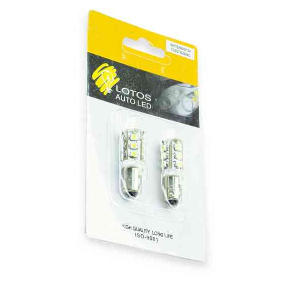 Автолампа А 12-4 лазер. белая 13 SMD 3528 светодиодная Мукачево