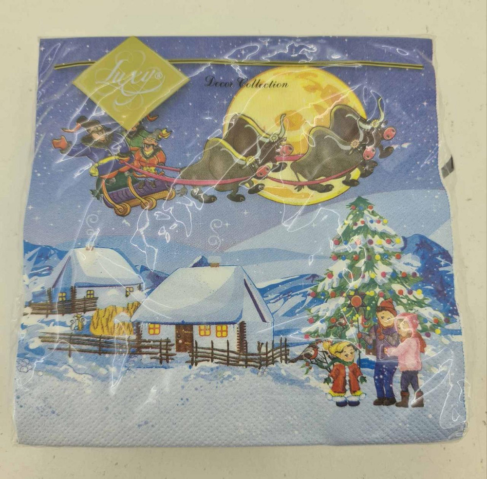 Серветка (ЗхЗЗ, 20 шт.) LuxyНГ Козачеське Різдво (850) (1 пачка) Харків - фото 2