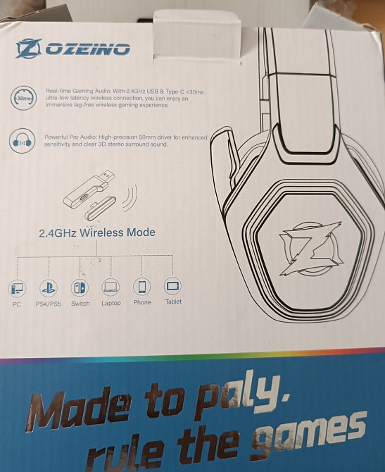 Геймерские беспроводные наушники. Харьков - изображение 4