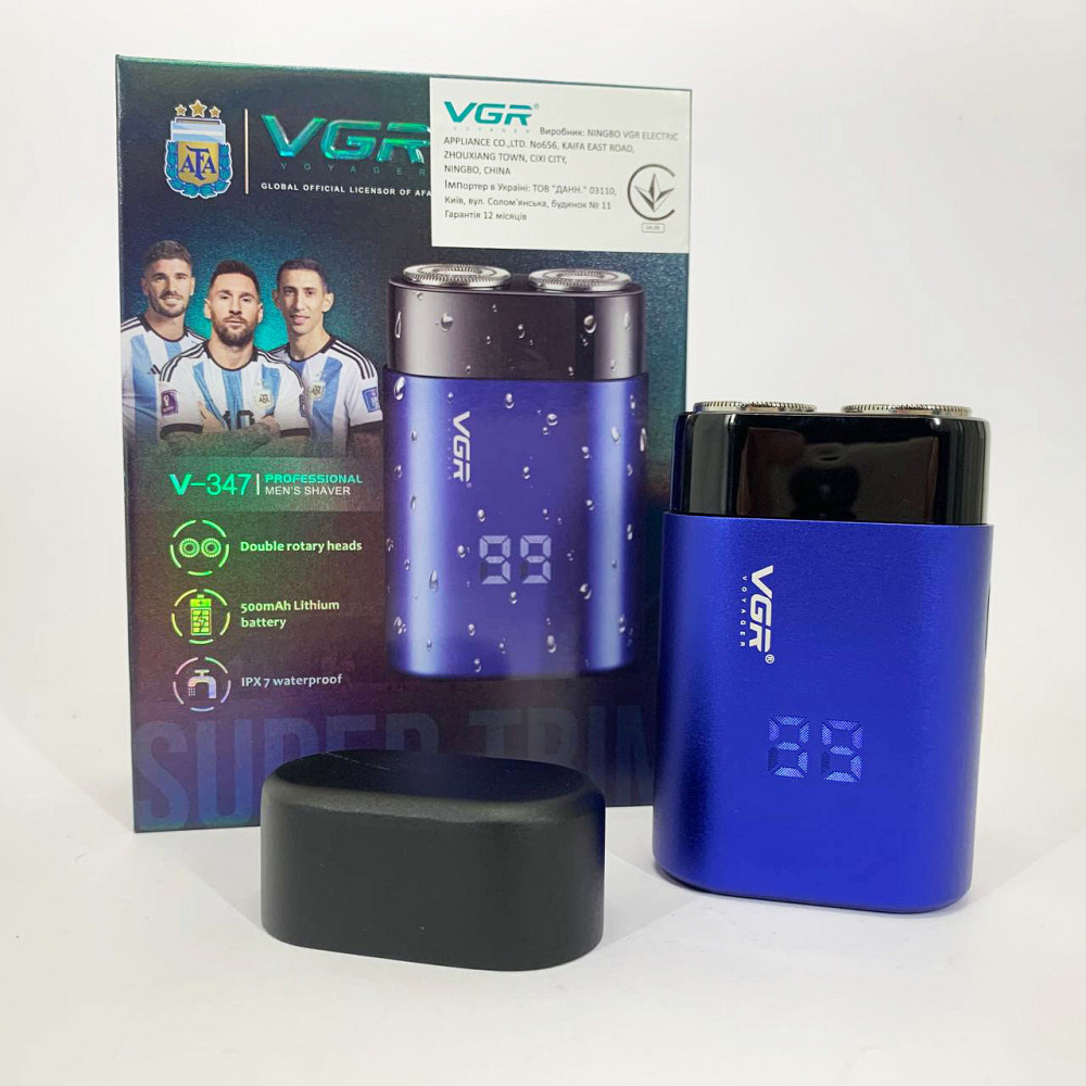 Потужна електрична бритва для бороди VGR V-347, Електрична бритва для стрижки з вологозахистом JX-92 Івано-Франківськ - фото 1