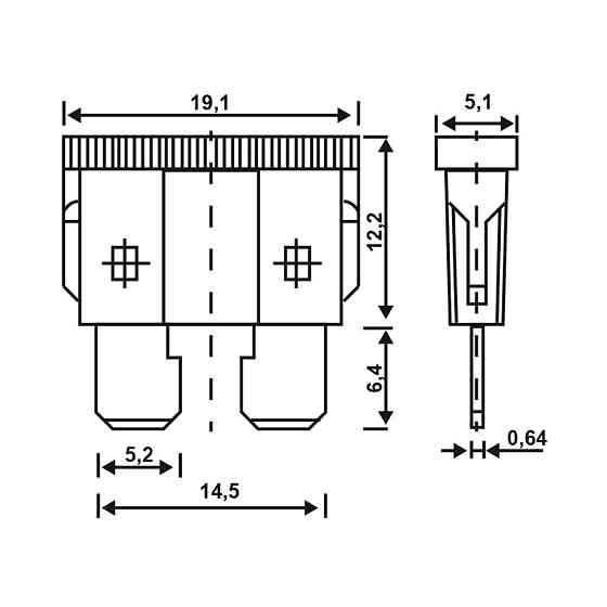 Набір запобіжників 10шт плоскі (5-30А) "Fuse ATS Set" Alca, 690000 Київ