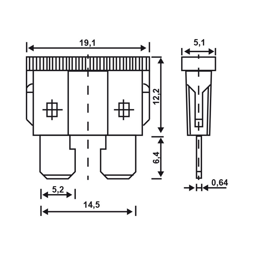Набір запобіжників 10шт плоскі (5-30А) "Fuse ATS Set" Alca, 690000 Київ - фото 2