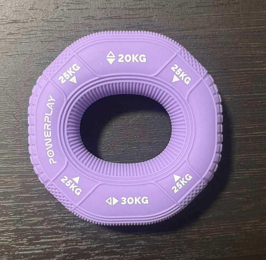 Еспандер кистьовий силіконовий PowerPlay PP-4331 Hand Grip Medium 20-25-30 кг. Фіолетовий Каменское - изображение 4