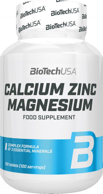 Кальций Магний Цинк Biotech Ca-Mg-Zn 100 tabs Луцк - изображение 1