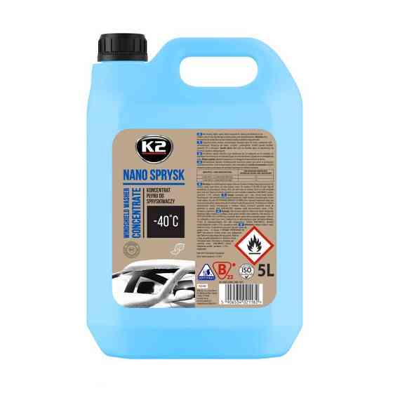 Омивач скла K2 Nano Sprysk -40°C зимовий концентрат 5л Львів