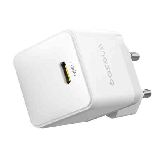 Сетевое зарядное устройство Baseus Palm Fast Charger 1C 20W EU Moon White (with Baseus Mini White Cable USB-C to USB-C 60W Одесса