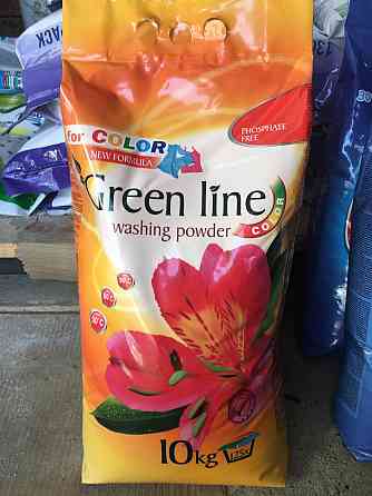 Пральний порошок🌿 Green Line порошок 10 кг 🧺 Gentle | Color | Strong 💧 Фосфат-Free ✅ Супер економія Киев