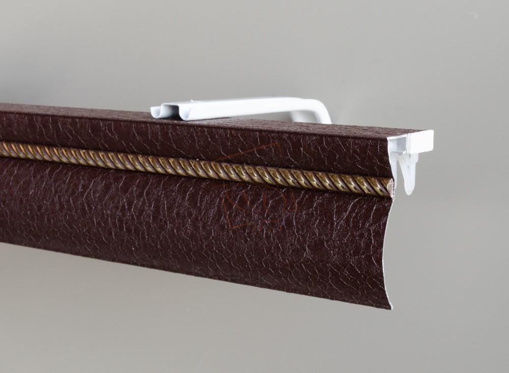 Алюмінієвий карниз БР-12 Шоколад креш, молдинг на вибір 2 Бровари - фото 1