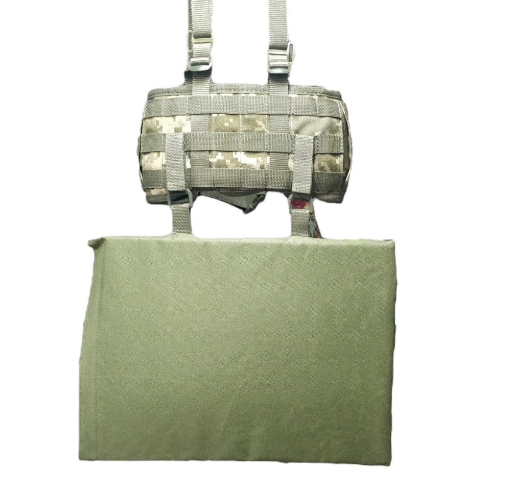 Сидушка підвійна каремат тактичний з кріпленням на РПС бронь і пояс складна олива Одеса - фото 9