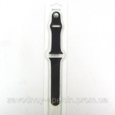 Ремешок Apple Watch silicone 38 \ 40 черный Одеса - фото 2