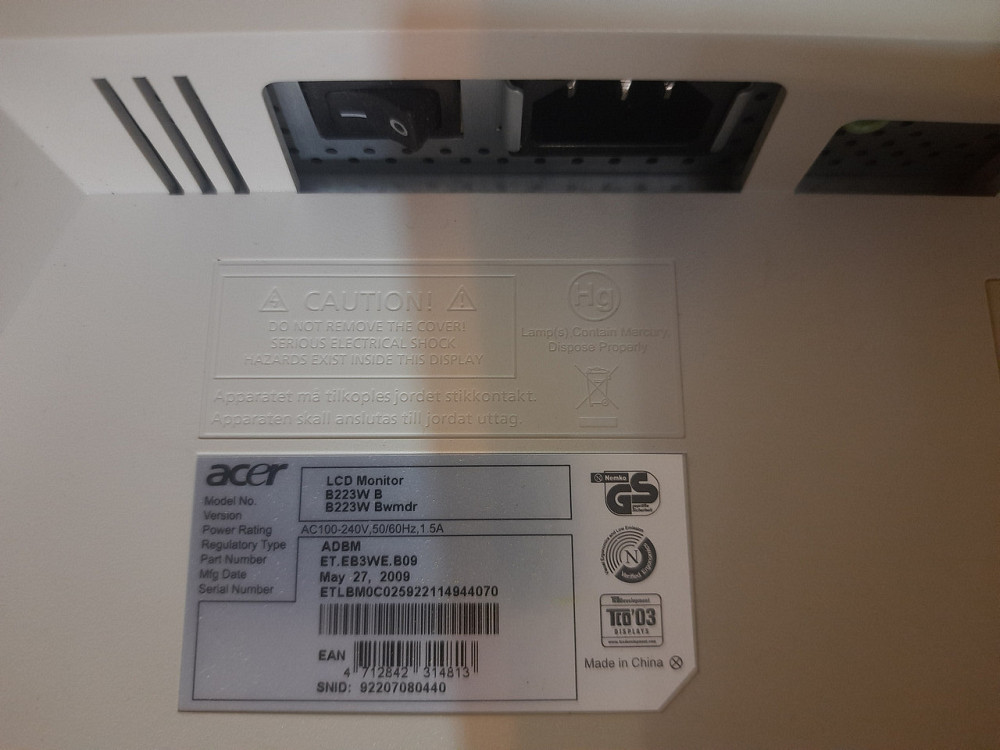 Б/У Монітор Acer B223W 22 дюйма/1680x1050/Колонки Дніпро - фото 6