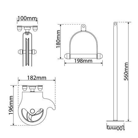 Тренажер кросовер з монтажем на стелю K-Sport ATLAS KSSL055 Київ - фото 5
