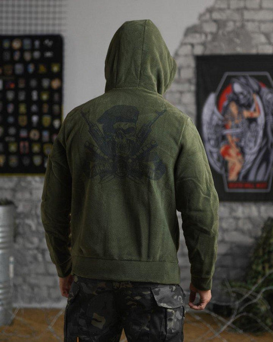 Тактична флісування Вірний назавжди тепла олива Одеса - фото 6