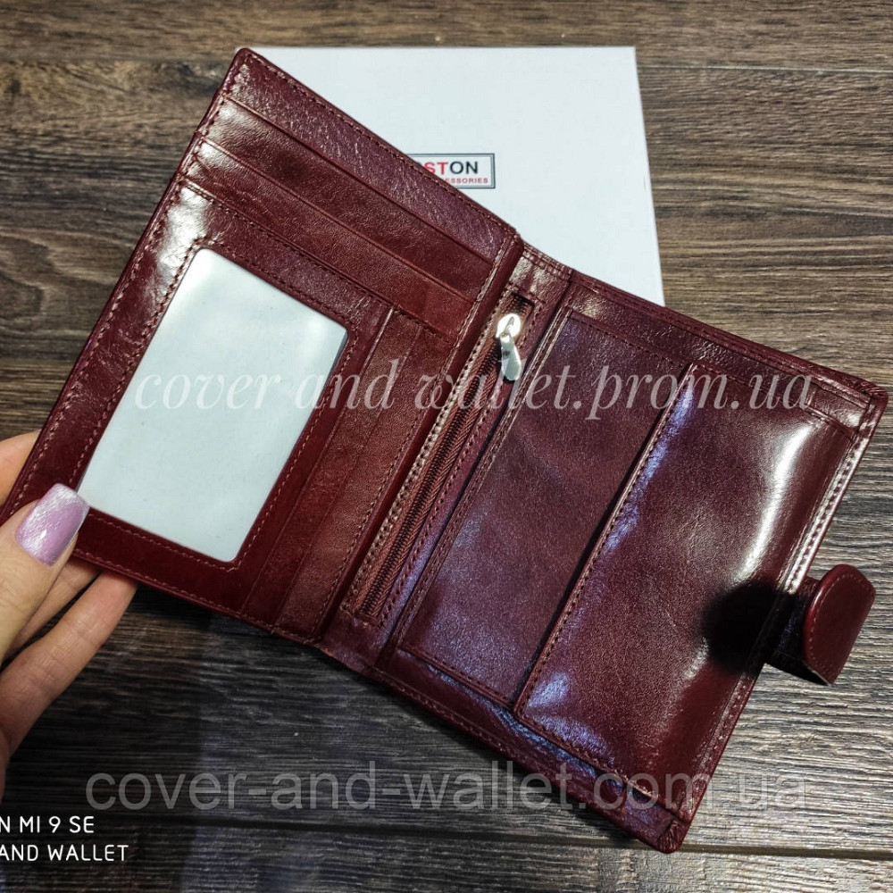 Велике солідне шкіряне чоловіче портмоне із гладкої шкіри Boston Киев - изображение 3