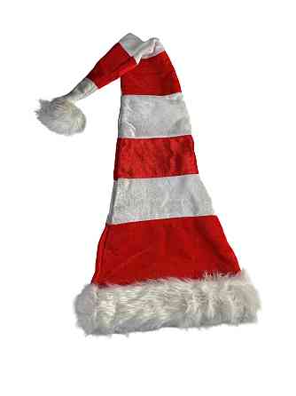 Капелюшок новорічний червоно-білий з помпоном Рівне