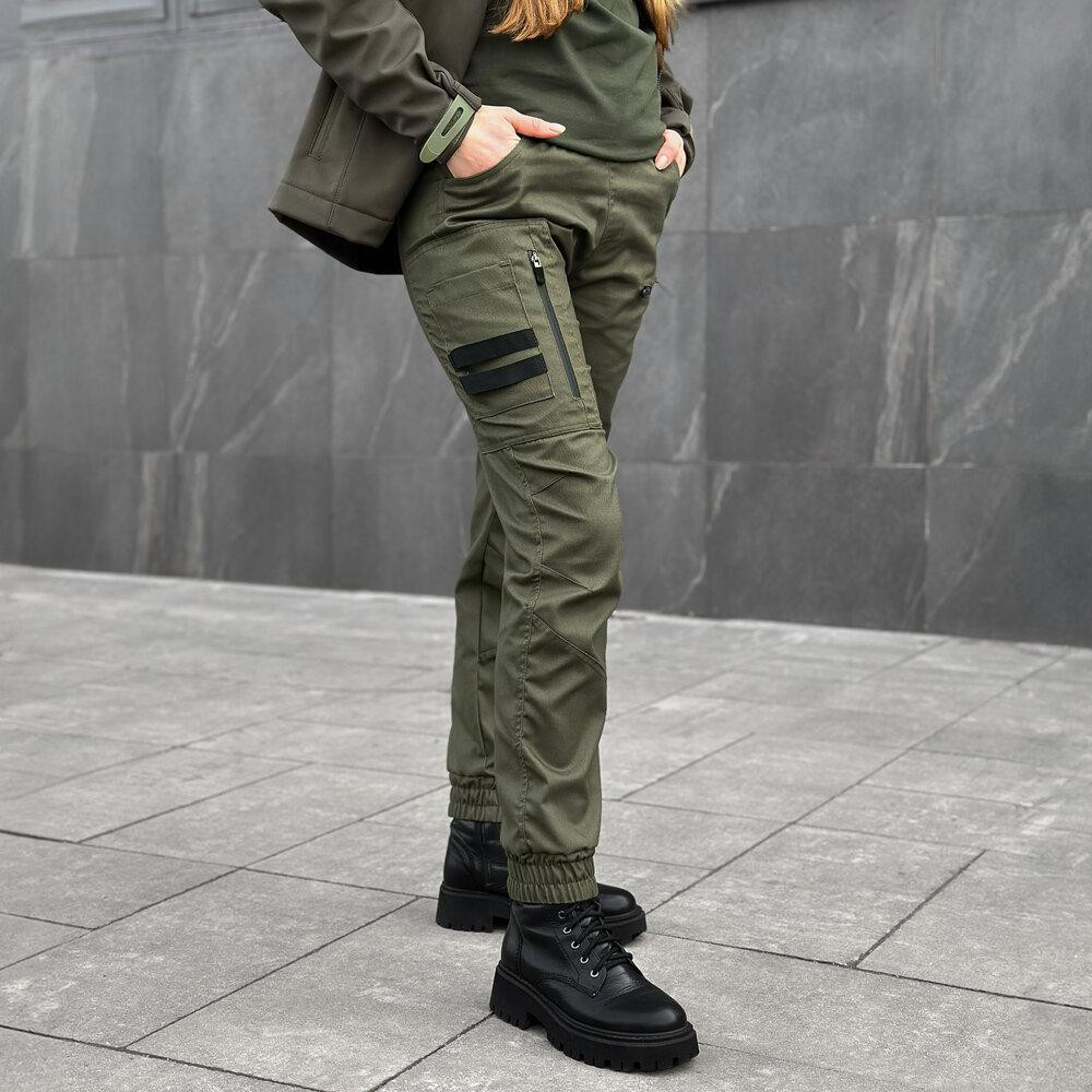 Карго-штани для жінок хакі демісезонні Pobedov Papin Brodyaga Жіночі Київ - фото 3