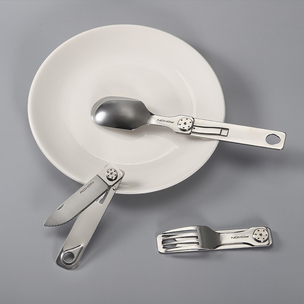 Набір столових приборів Roxon C1S 3 in1 (ложка, виделка, ніж), нержавіюча сталь Київ - фото 6