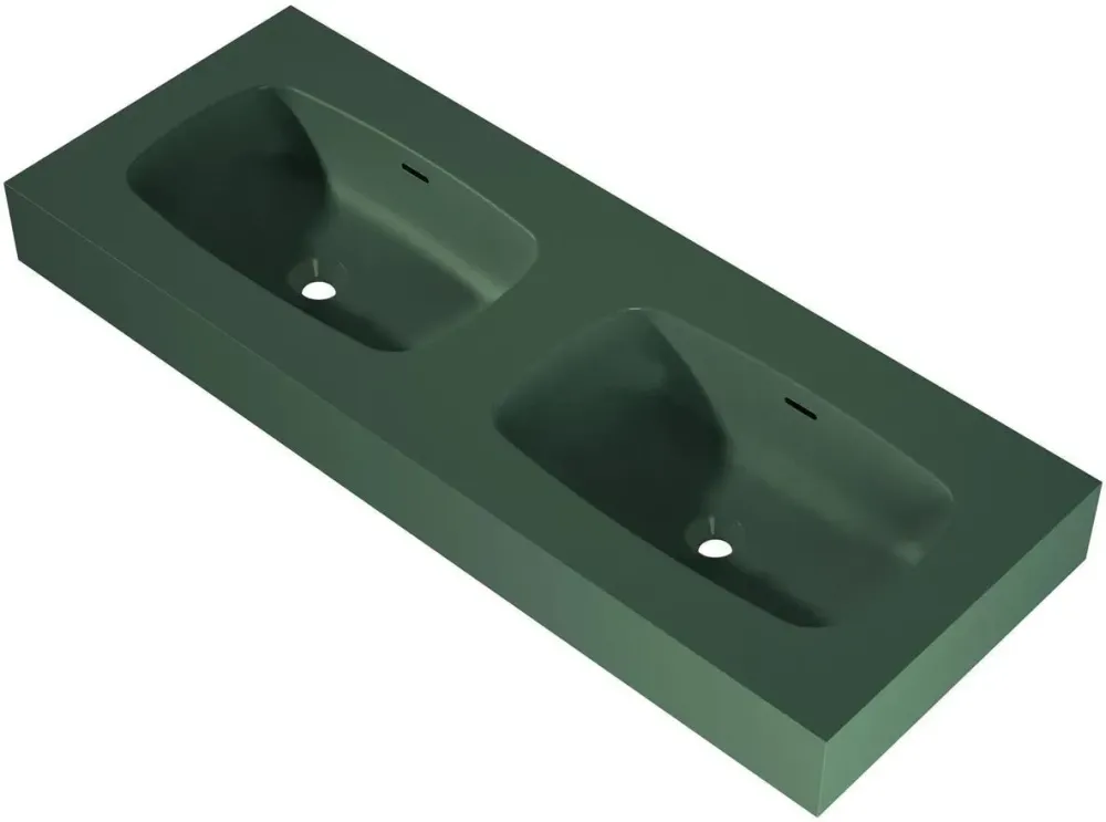 Раковина  Elita Dimple Duo 120Cm Marmur Forest Green Matt 168889 Київ - фото 1