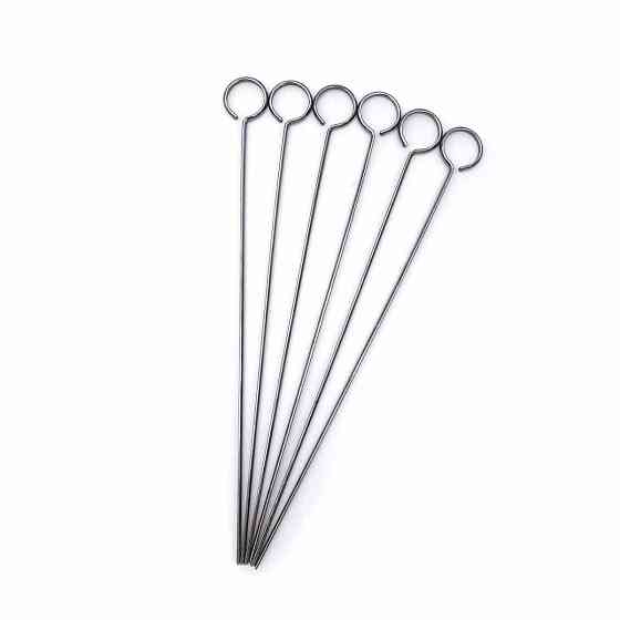 Набор шампуров с подставкой SANTOS, 6 шт, складная подставка, нержавеющая сталь 890109 Код: 011038 Ровно