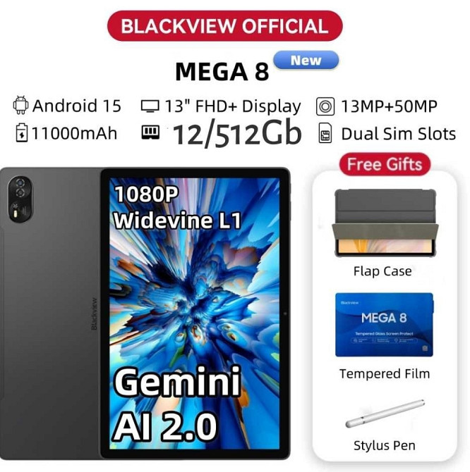 Blackview Mega 8, 12+512gb, 13