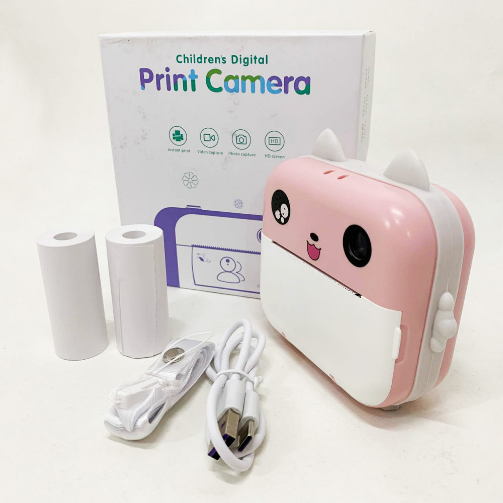 Творчий міні-принтер для дітей, Дитяча фотокамера моментального друку, Іграшковий дитячий фотоапарат YT-43 Львів - фото 8