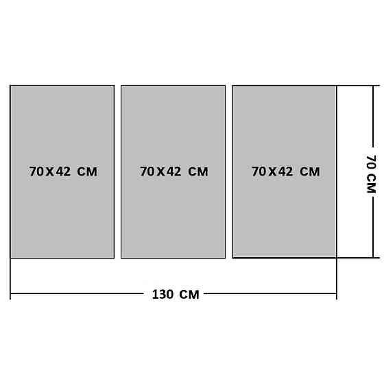 Модульна картина у вітальню/ спальню   Баобаб     ART-269_3A 70х130 см Київ