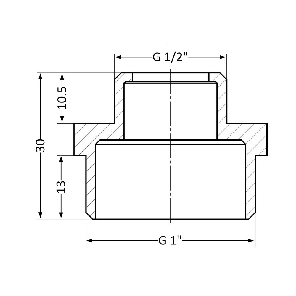 Ніпель Thermo Alliance Standart 1"х1/2" НР SD4082515 Київ - фото 2