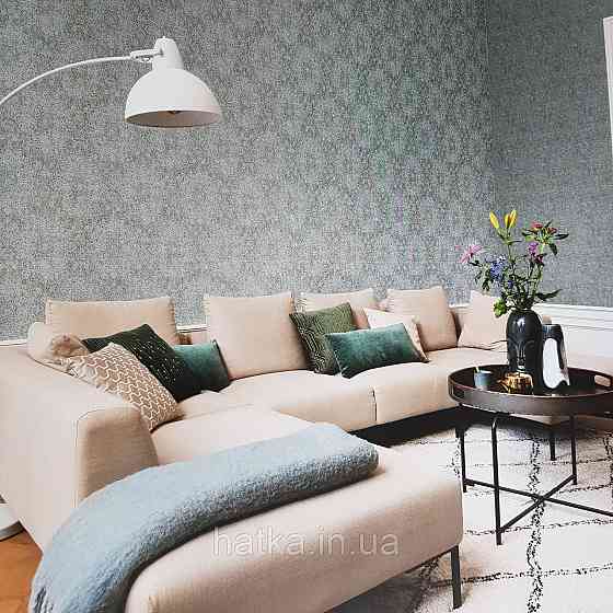 Шпалери флізелінові еко Rasch Kerala 0.53х10 м вензелі східний малюнок темно-сірі сріблясті Київ