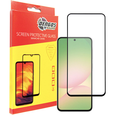 Скло захисне Dengos Full Glue Samsung Galaxy A56 5G (black) (TGFG-388) Вінниця - фото 1