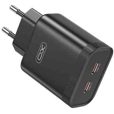 Зарядное устройство XO L105-CC 2xUSB-C PD35W Black (L105-CC.black) Винница